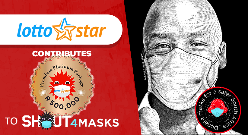 LottoStar collaborates with Shout4Masks