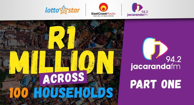 Part 1 | LottoStar & Jacaranda FM contribute R1 Million to families in need