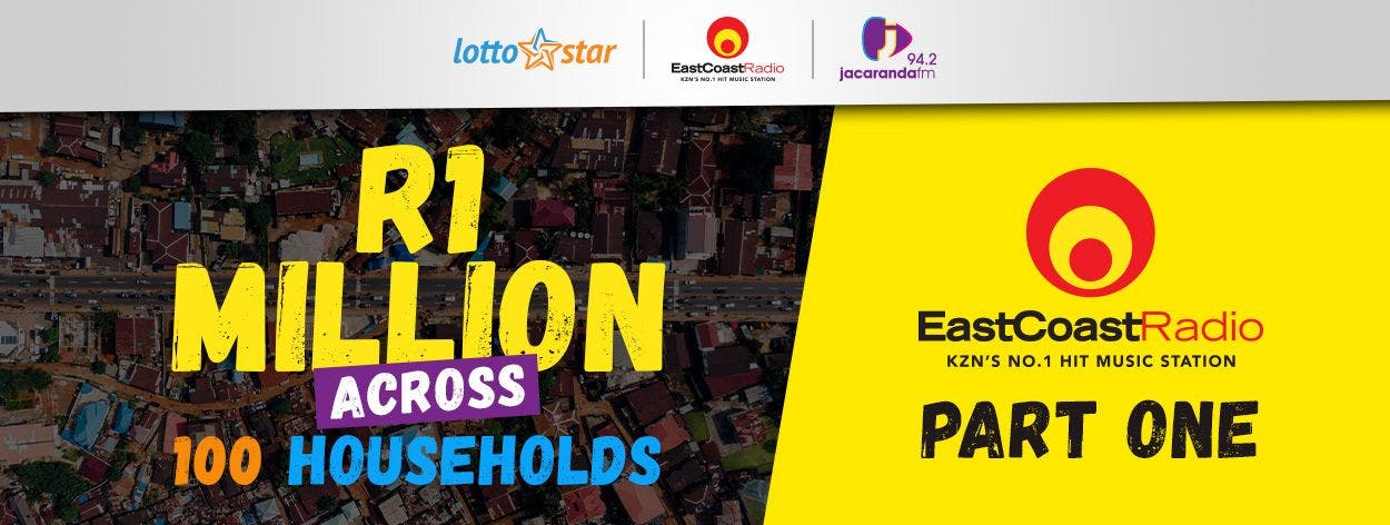 Part 1 | LottoStar & East Coast Radio contributes a share of R1 million to households in need