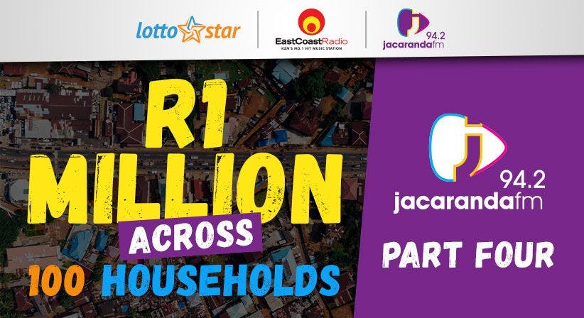 Part 4 | LottoStar & Jacaranda FM contribute R1 Million to families in need