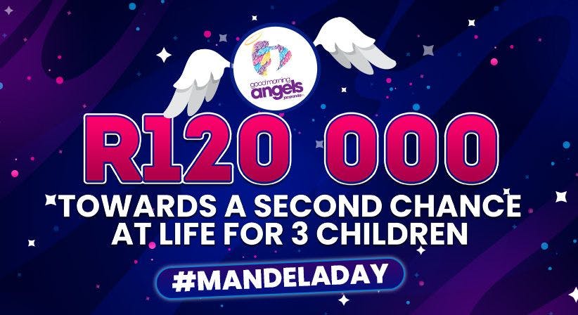 LottoStar donates R120 000 towards 3 children’s heart operations on Mandela Day