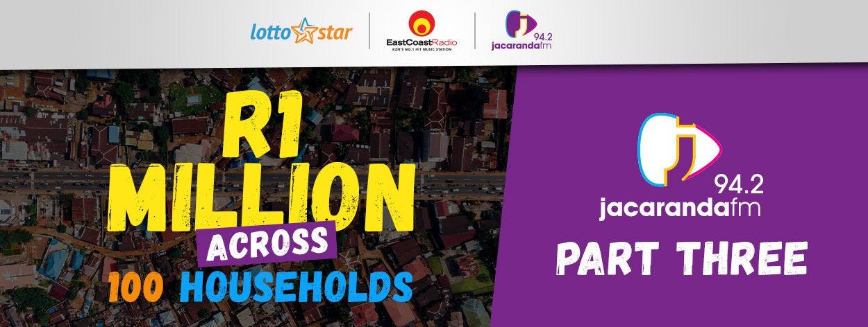 Part 3 | LottoStar & Jacaranda FM contribute R1 Million to families in need